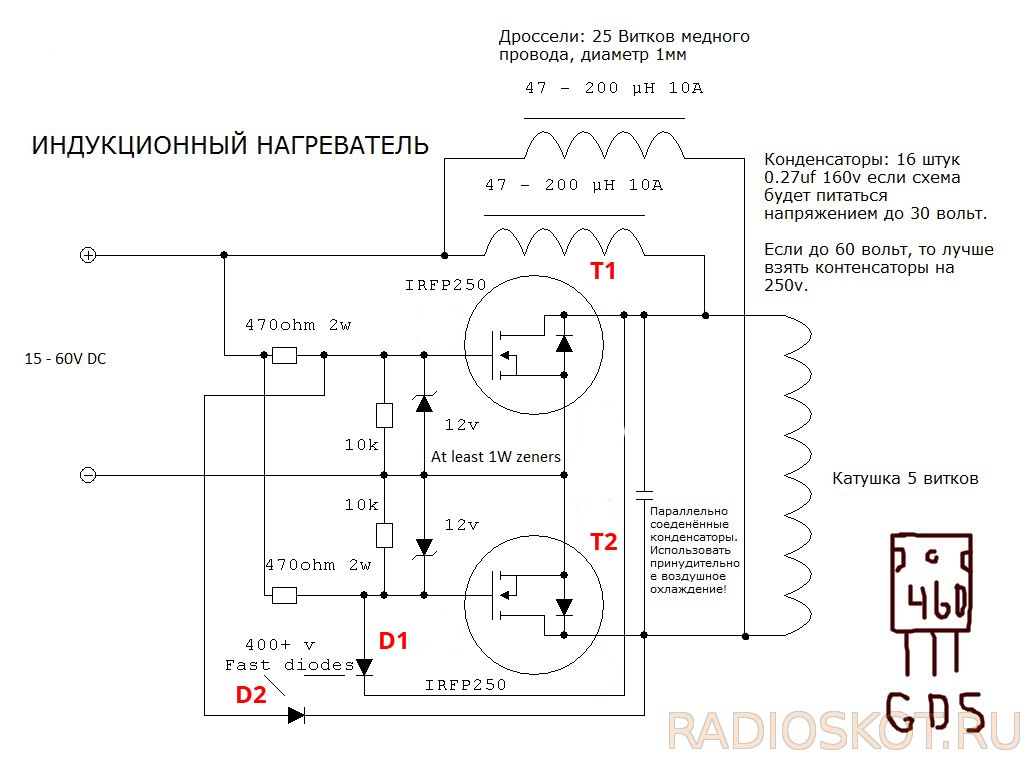 Принцип работы индукционного нагревателя