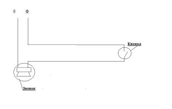 Как подключить звонок в квартире на 220в схема