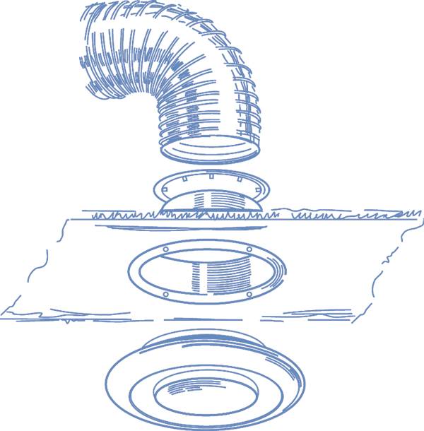 Вентиляционный диффузор — назначение, применение, установка