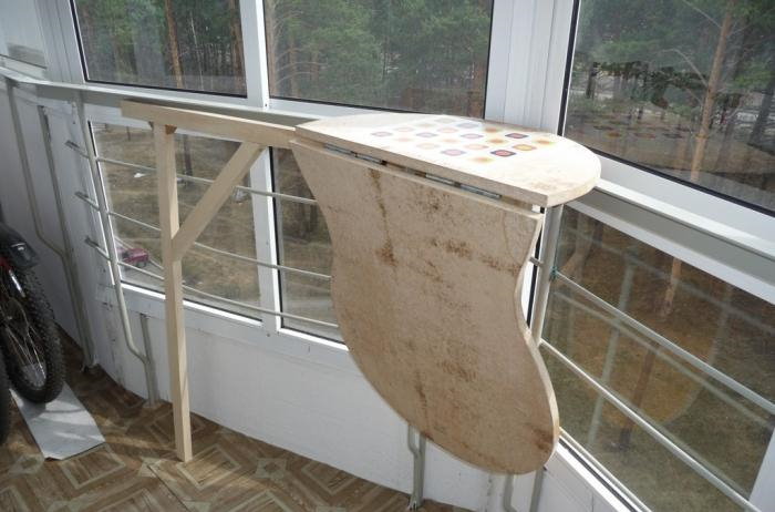 Откидной столик на балкон своими руками: делаем столик на балконе по схеме с фото