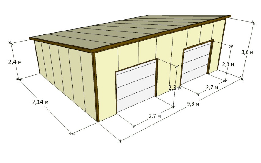 Как построить гараж из сэндвич-панелей