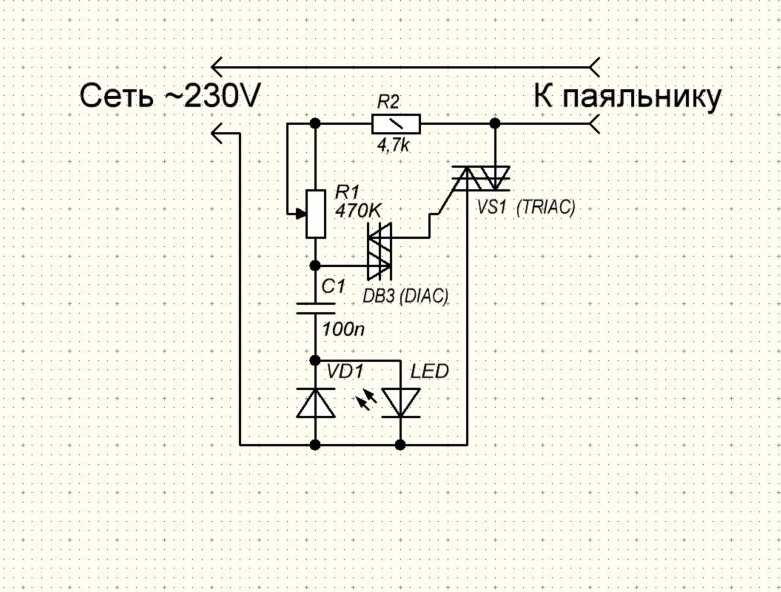 Bt136s 600e схема паяльника