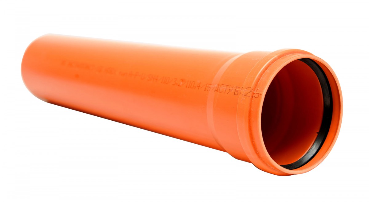 Как установить пластиковую канализационную трубу диаметром 250 мм