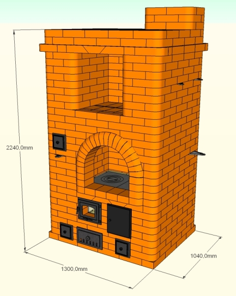 Отопительно варочные печи своими руками: выкладываем печь по инструкции из кирпича