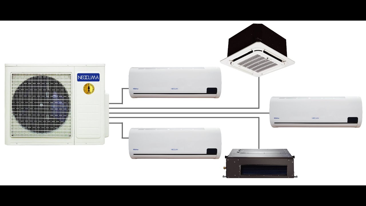 Сплит-система кондиционирования схема Мульти сплит системы