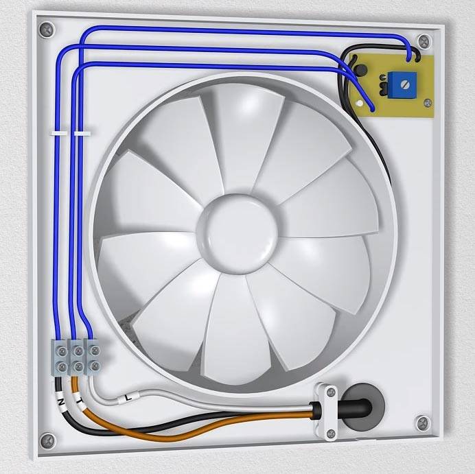 Электрический вентилятор для ванной комнаты: особенности установки и подключения
