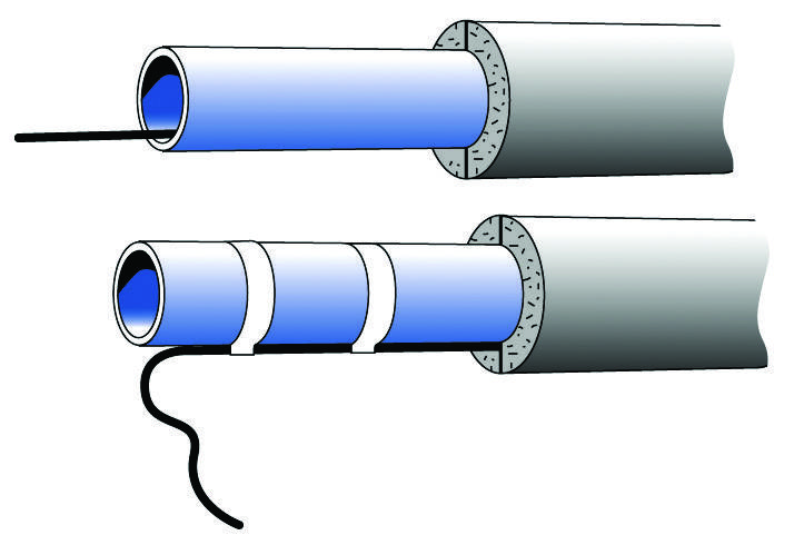 Обогрев труб водопровода греющим саморегулирующимся кабелем