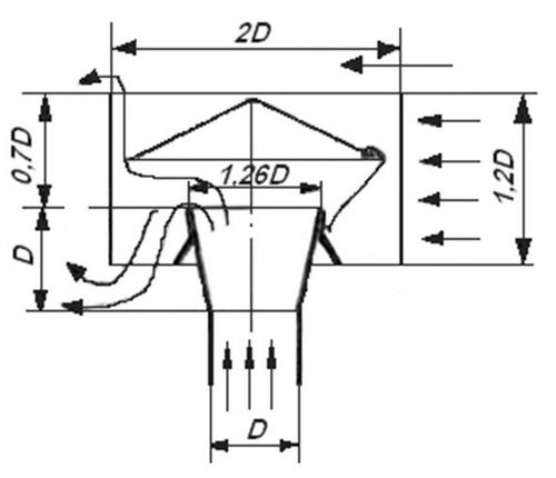 Дефлектор вентиляционный чертеж