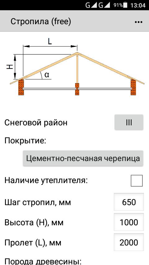 Как рассчитать стропильную систему крыши