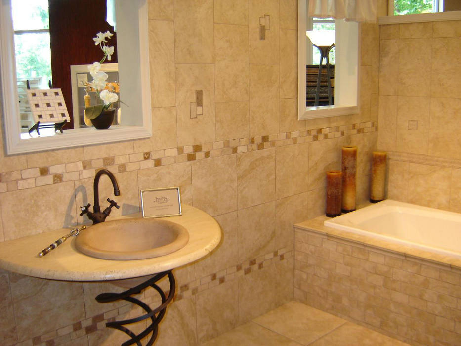 Отделка стен в ванной комнате: старые и новые материалы