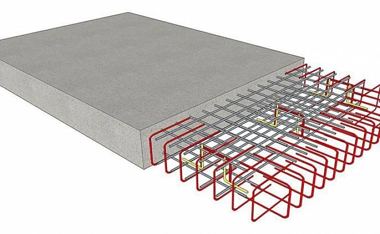 Схема арматуры для плитного фундамента