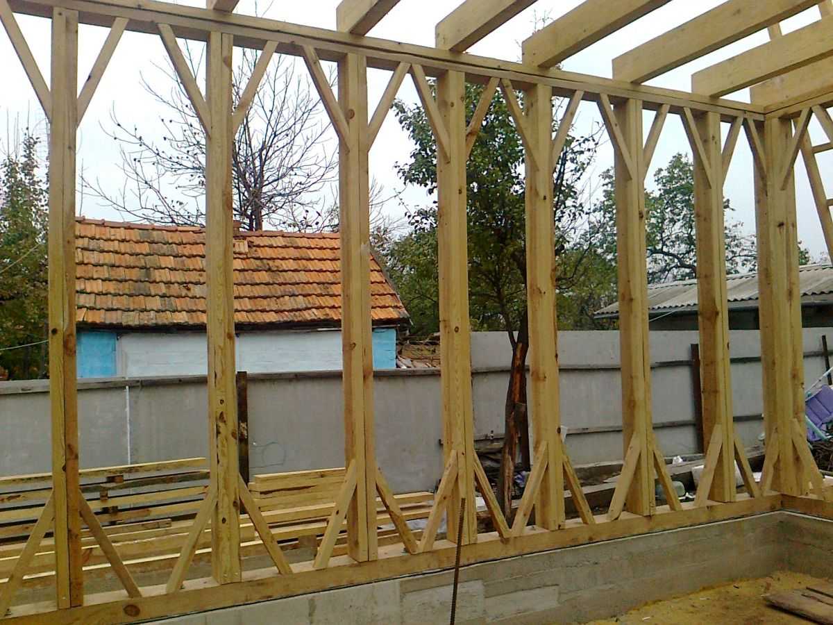 Самостоятельная постройка гаража из дерева