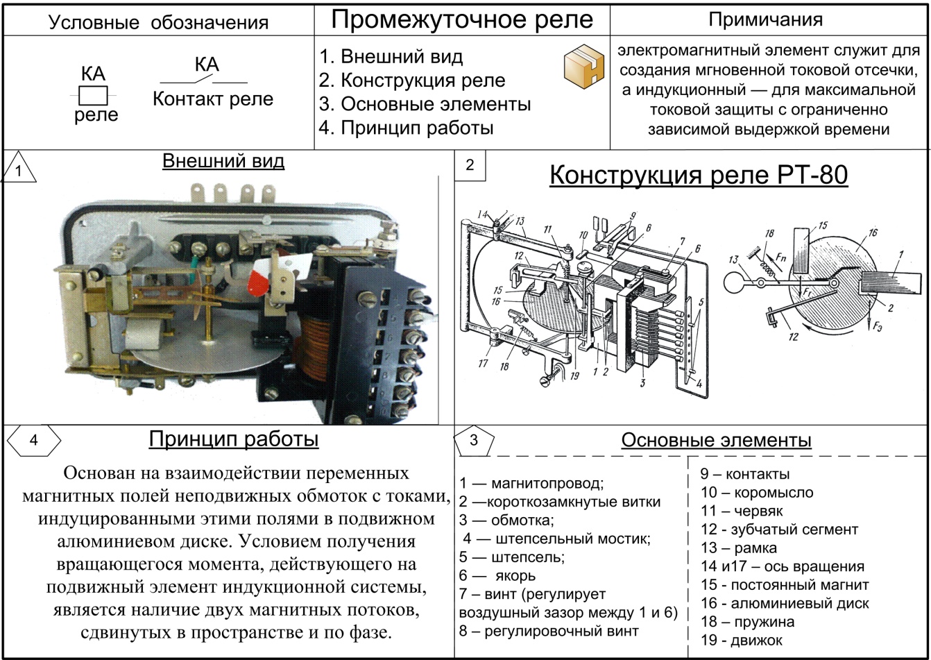 Рт 80 реле схема