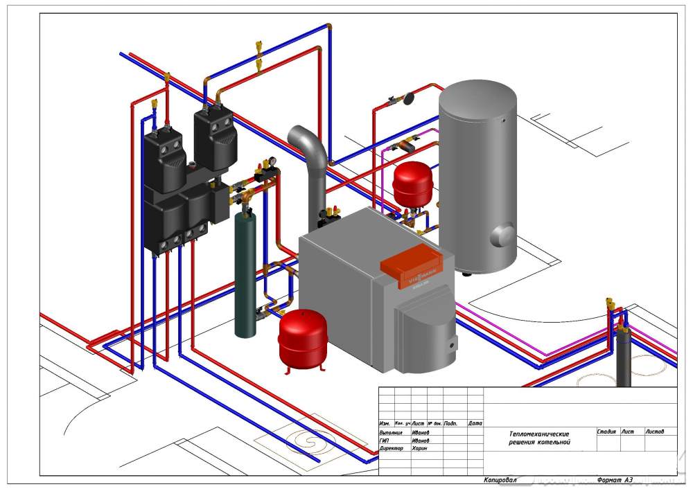 Проект отопления и котельной