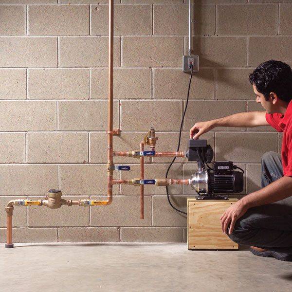 Как увеличить напор воды в системе водоснабжения частного дома