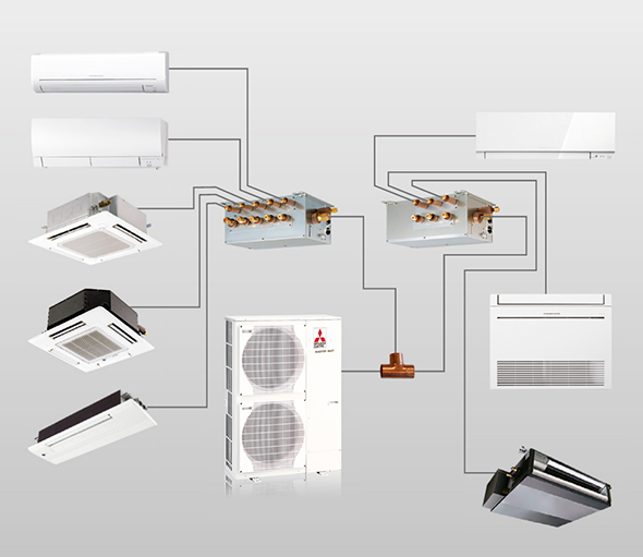 Схема мультисплит системы кондиционирования