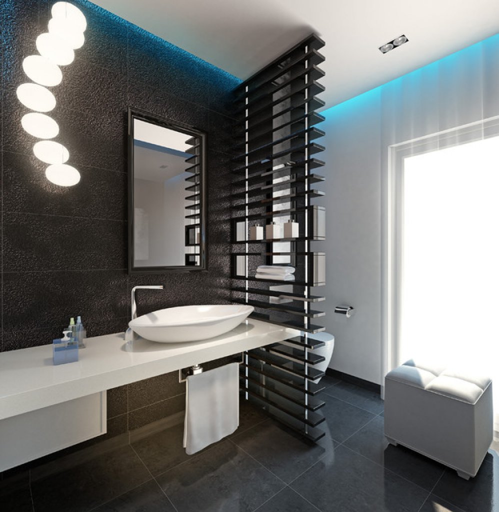 Интерьер ванной комнаты совмещенной с туалетом: процесс монтажа с фото