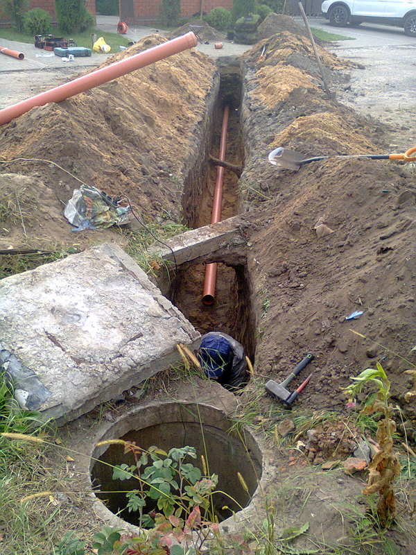 Устройство наружных сетей канализации