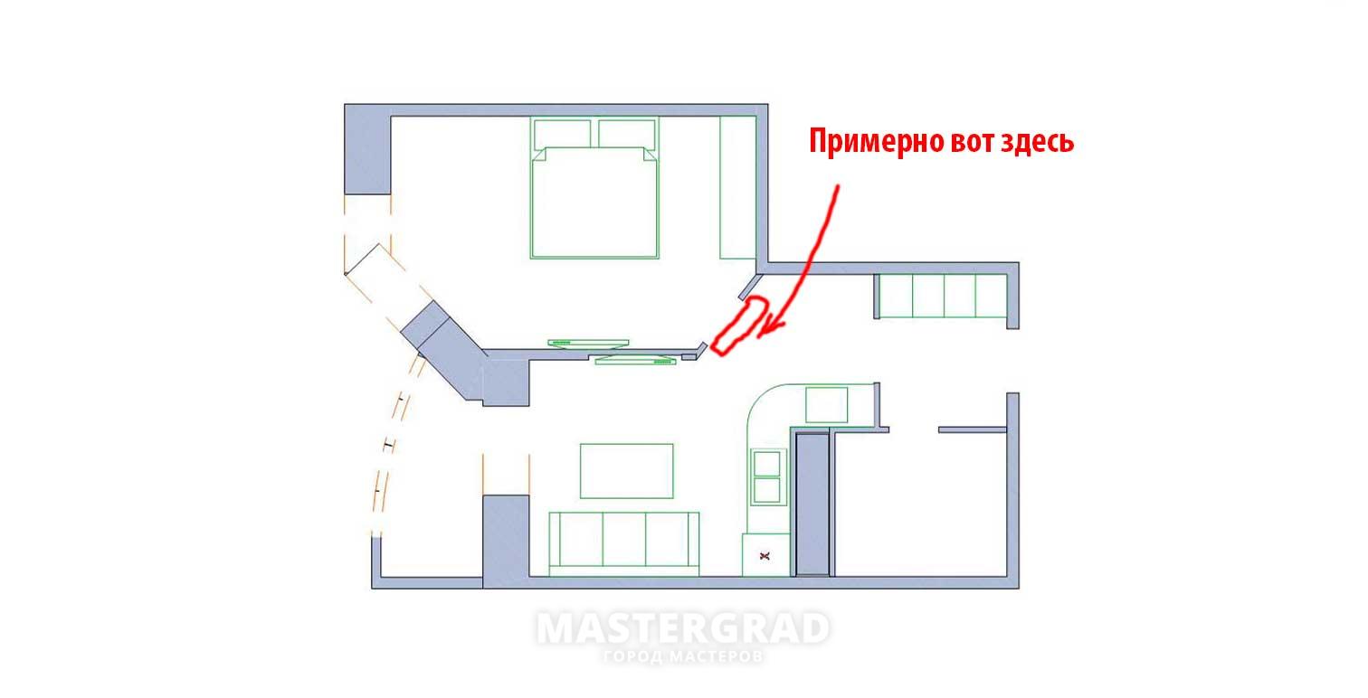 Схема установки кондиционера в 3 комнатной квартире