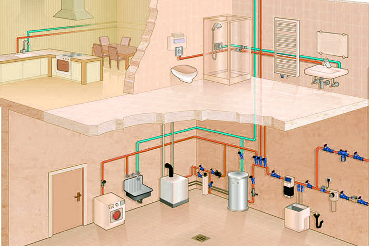 Как осуществляется монтаж водопровода и канализации