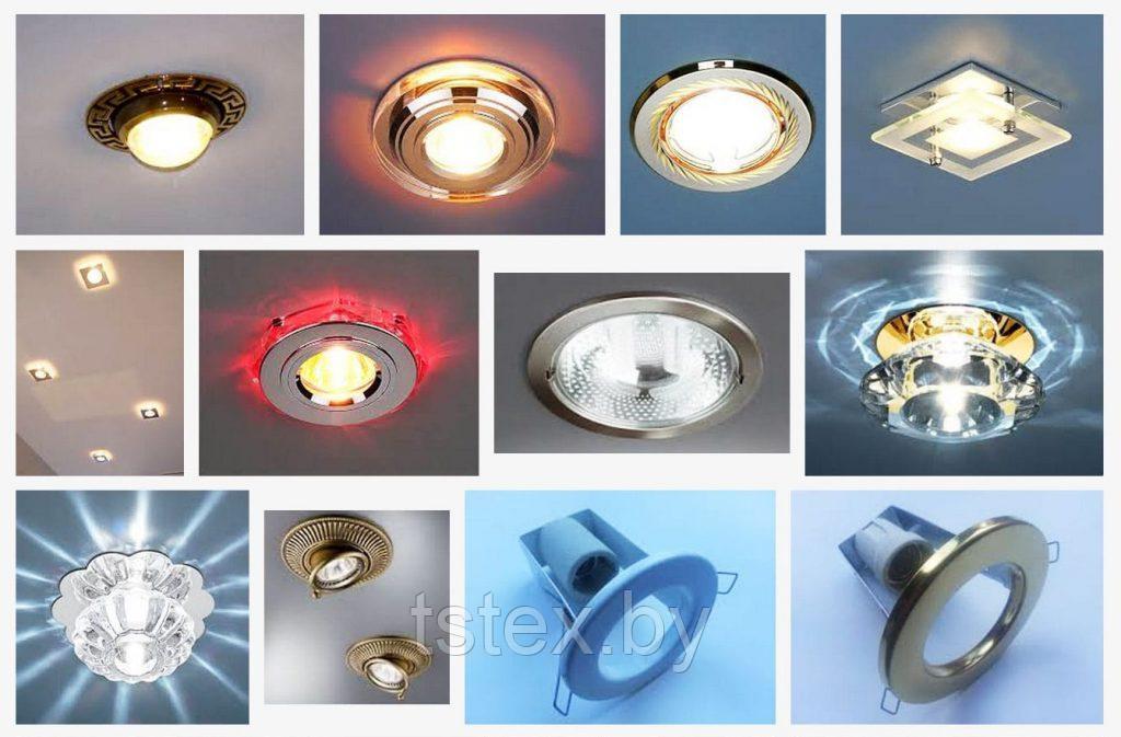 Схемы расположения и разновидности точечных светодиодных светильников