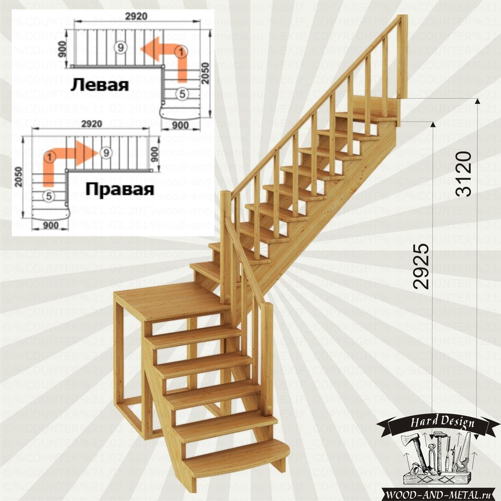 Как сделать лестницу на второй этаж своими руками