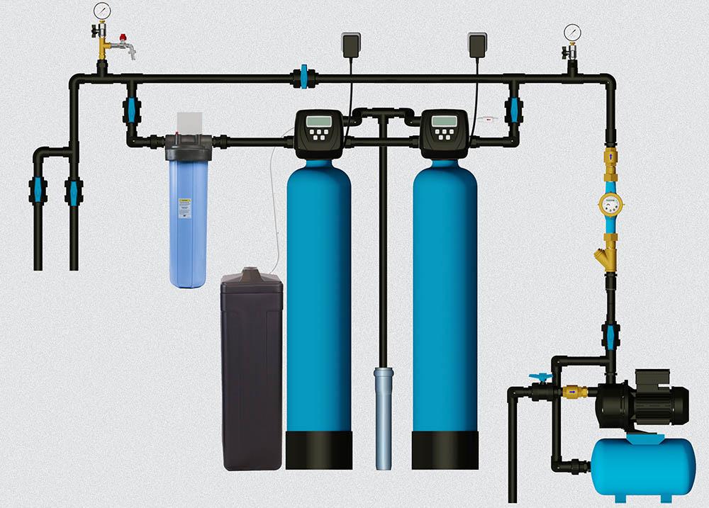 Система очистки воды из скважины: от железа, сероводорода, нитратов, песка и кальция