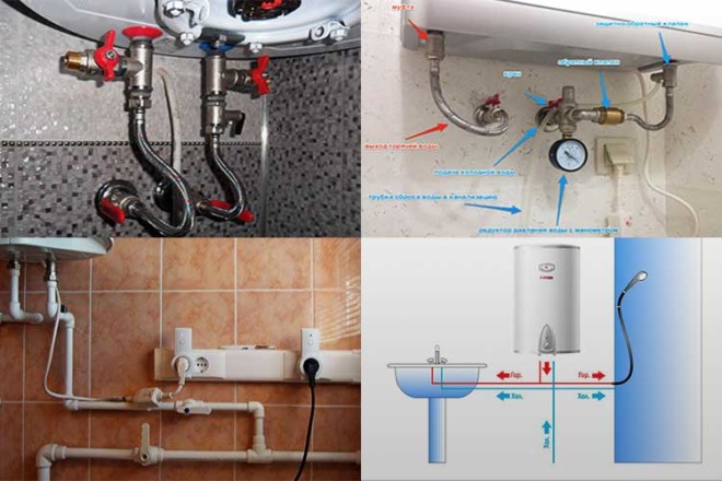 Подключить бойлер к водопроводу схема как в частном доме