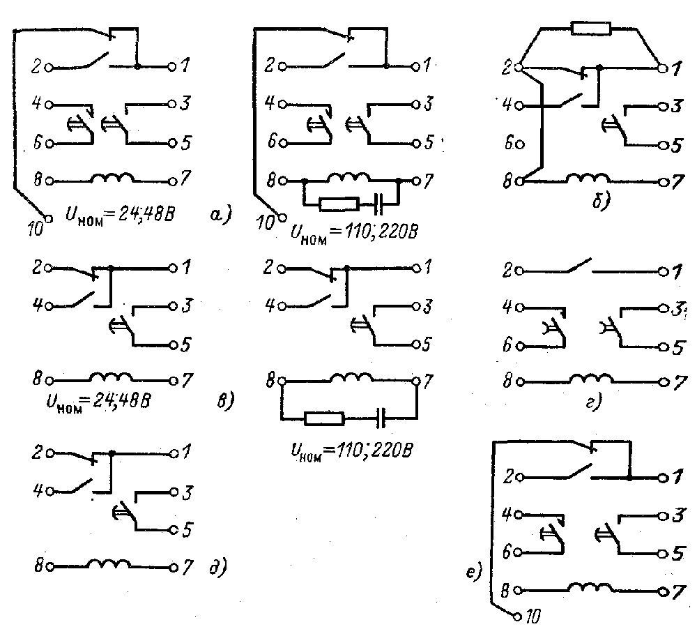 Реле принцип действия конструкция обозначение на схеме