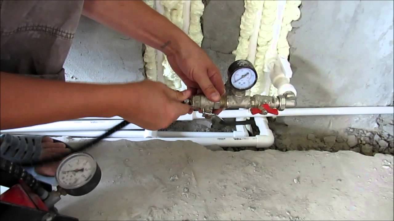 Опрессовка системы отопления и водоснабжения