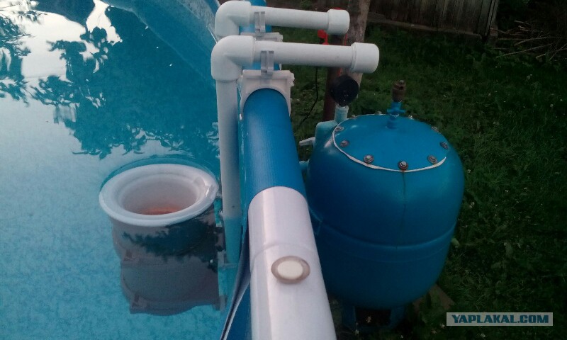 Как сделать фильтрацию воды в бассейне своими руками