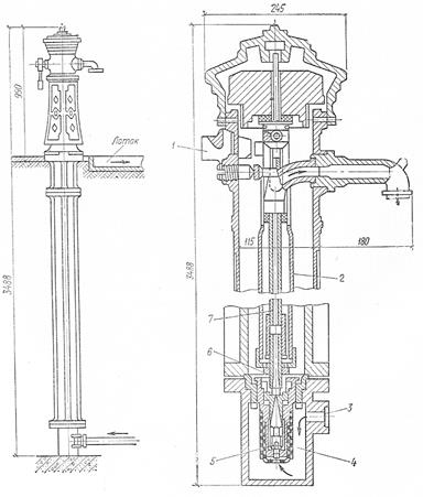 Пожарный гидрант в колодце схема