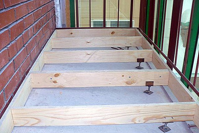 Пошаговая инструкция по изготовлению деревянного пола на балконе