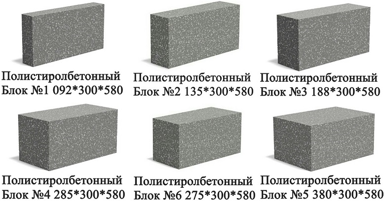 Характеристики полистиролбетонных блоков