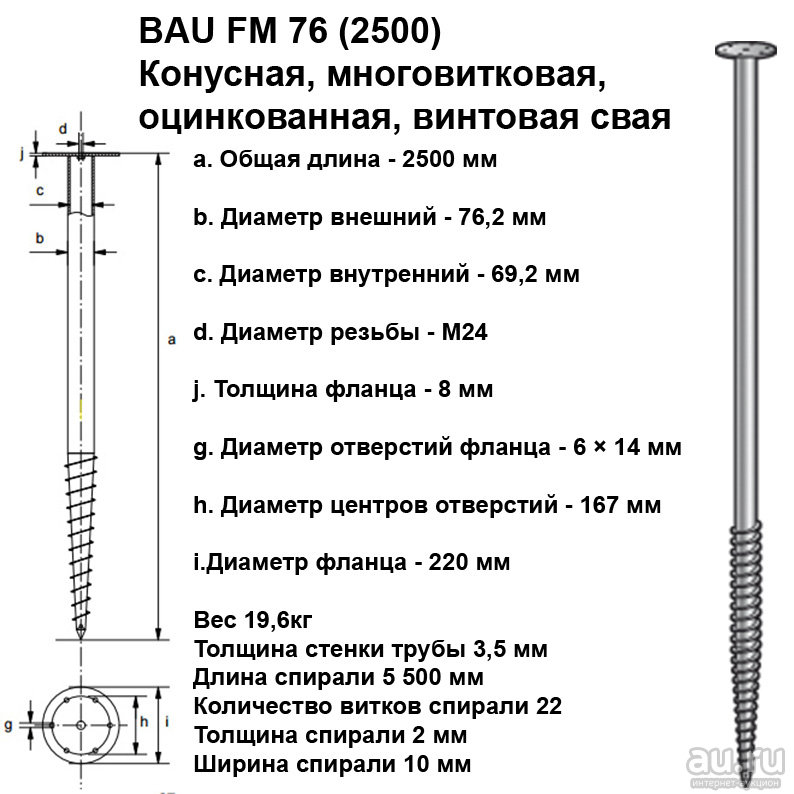 Изготовление винтовых свай для фундамента своими руками