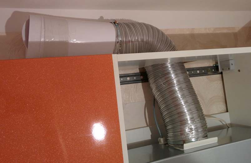 Размер вытяжной трубы для вытяжки на кухне